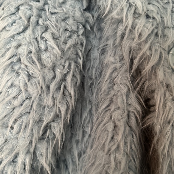 Light Blue Fluffy Jacket - Picture 3 of 3